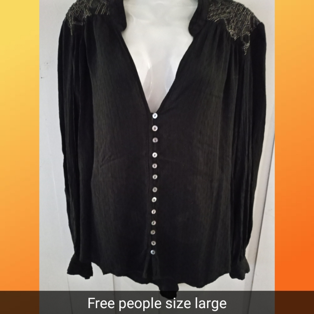 🔻Price Drop Free People v neck top size large